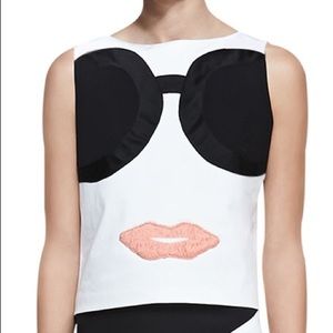 Alice + Olivia Face Sleeveless Tank/Tunic